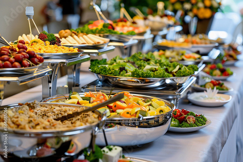 Buffet food catering food party on the table