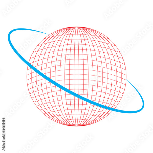 Global Connectivity - Simplified World Grid Icon. Global icon template. EPS 10