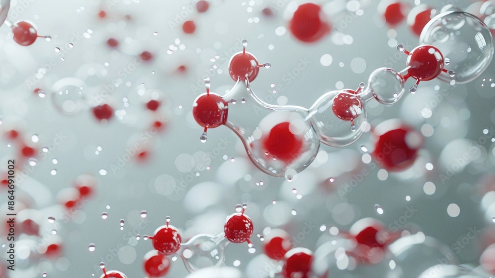 Conceptual diagram of transparent molecular structure Conceptual diagram of transparent molecular structure