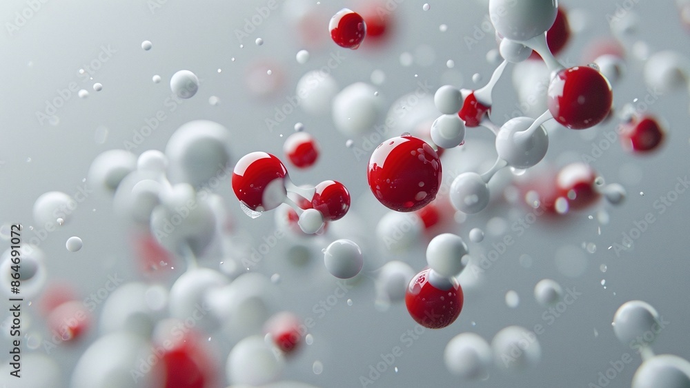 Conceptual diagram of transparent molecular structure Conceptual diagram of transparent molecular structure
