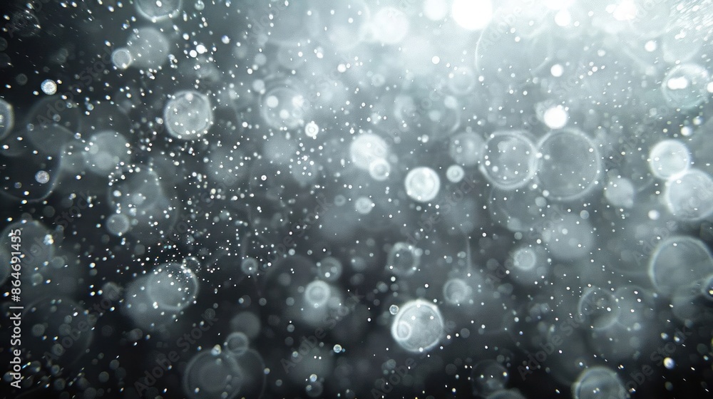Particles glowing in bright flood light wash Particles glowing in bright flood light wash