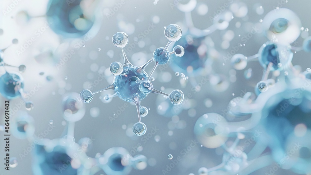 Conceptual diagram of transparent molecular structure Conceptual diagram of transparent molecular structure