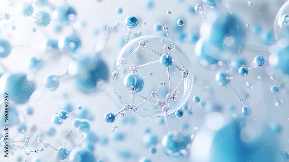 Conceptual diagram of transparent molecular structure