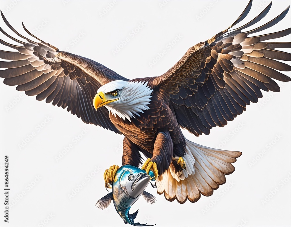 Obraz premium bald eagle in flight