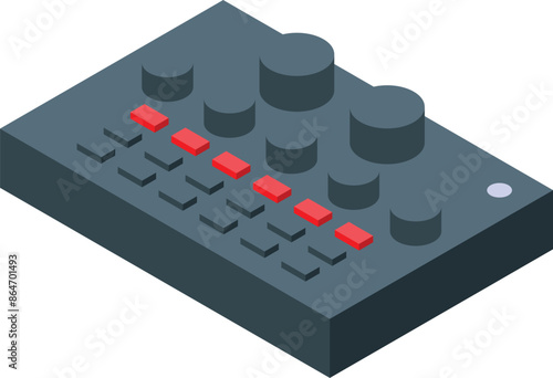 Professional digital audio mixer is enabling precise control over volume, tone, and other audio parameters