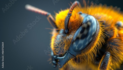 Close-up of a bee's eye