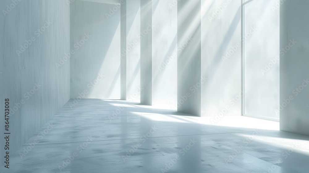 A minimalist white hallway with tall windows and soft sunlight streaming in, creating a clean and modern look. A minimalist white hallway with tall windows and soft sunlight streaming in, creating a clean and modern look.