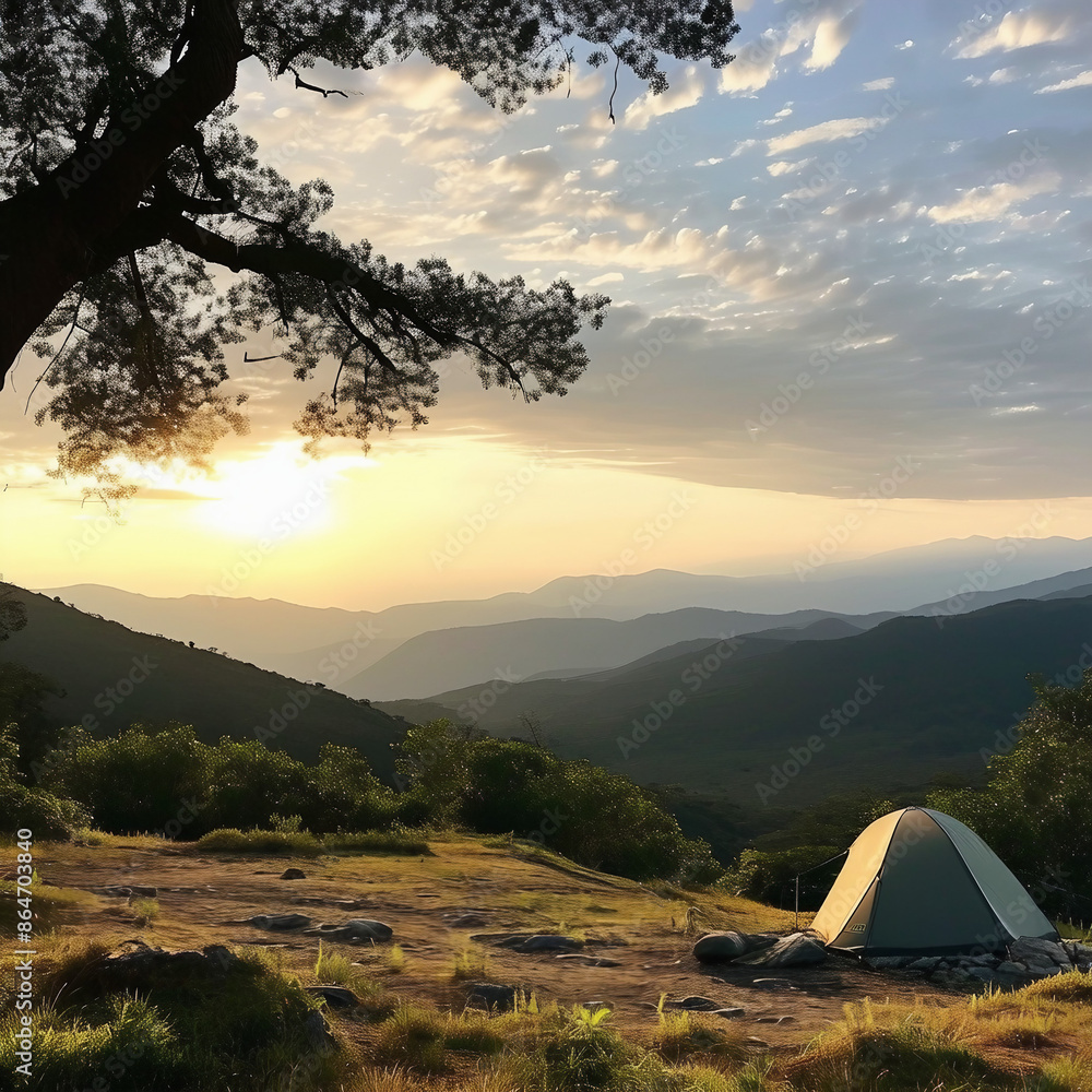 camping illustration background in beautiful natural landscape camping illustration background in beautiful natural landscape