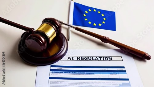 The video is of a gavel resting on a document titled 