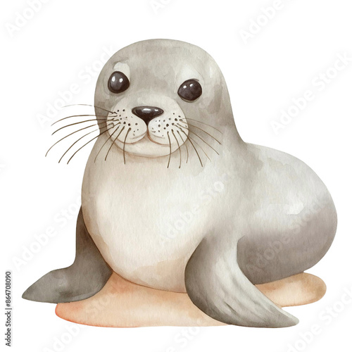 수채화느낌 동물곤충어류