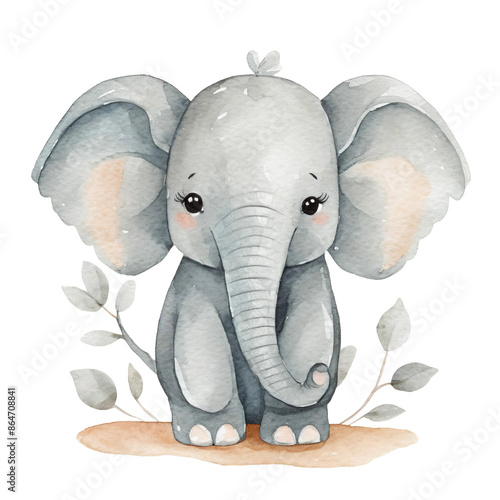 수채화 스타일 동물곤충어류