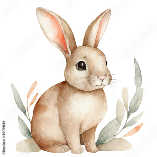 수채화 스타일 동물곤충어류