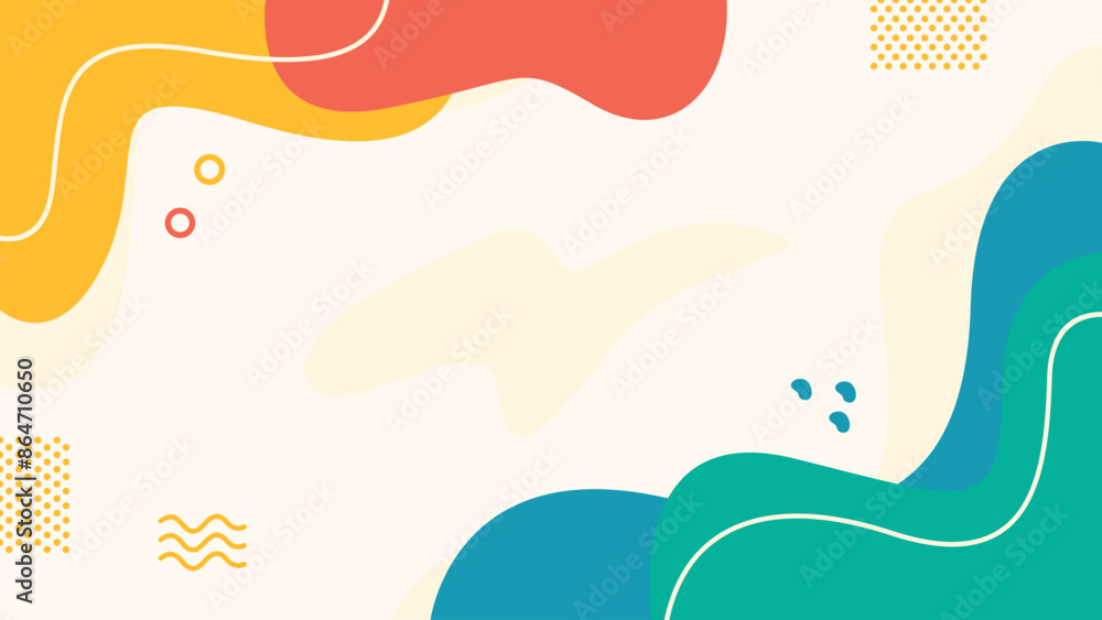 Hand drawn abstract fluid background