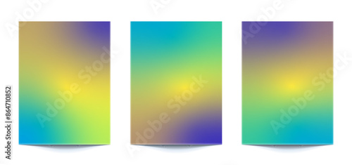 set abstract multi color gradient backgrounds of vibrant colors with pastel colors. For covers, wallpapers, brands, social media and other mobile projects