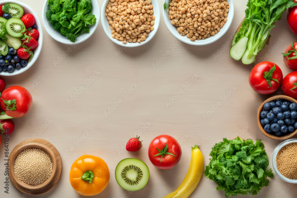 healthy food background with copy space for text healthy food background with copy space for text