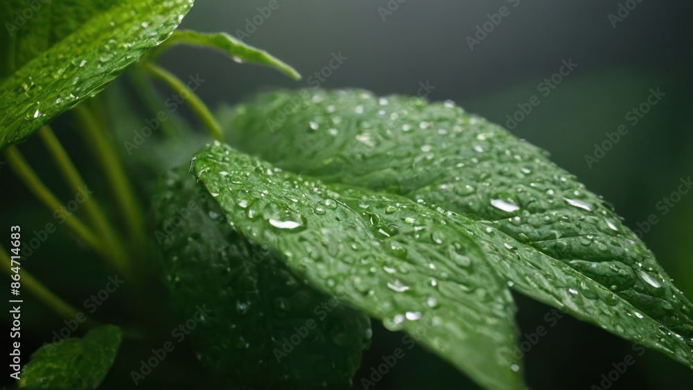 close up of a bunch of green plants with water droplets on it's leaves close up of a bunch of green plants with water droplets on it's leaves