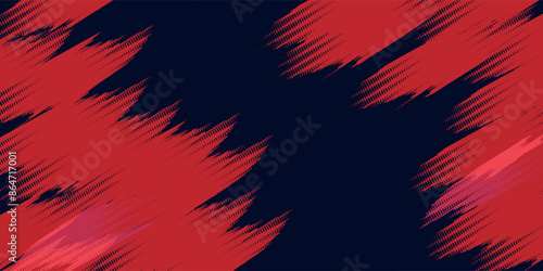 Red halftone dots blue color pattern gradient grunge texture background. Dot pop art comic sport style vector illustration arts modern