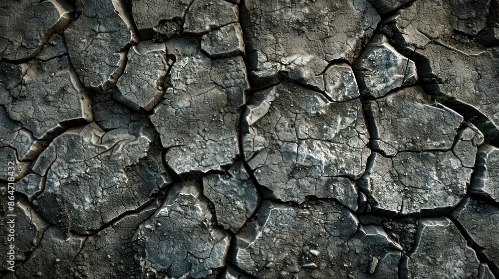 Fototapeta premium Worn asphalt gritty road texture