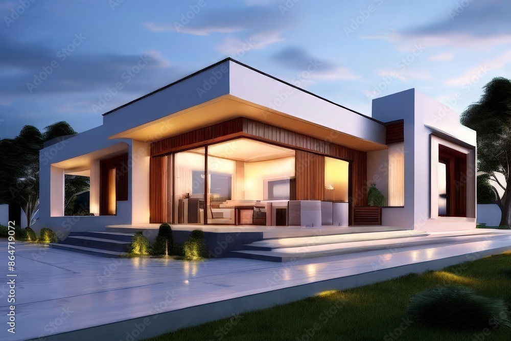 AI Image Generator, nice looking duplex house 3d rendering AI Image Generator, nice looking duplex house 3d rendering