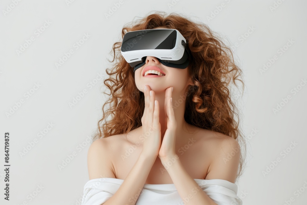 Woman in VR glasses Woman in VR glasses