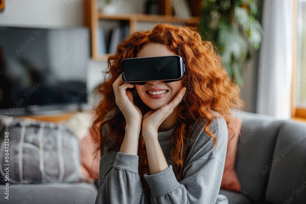 Woman in VR glasses Woman in VR glasses