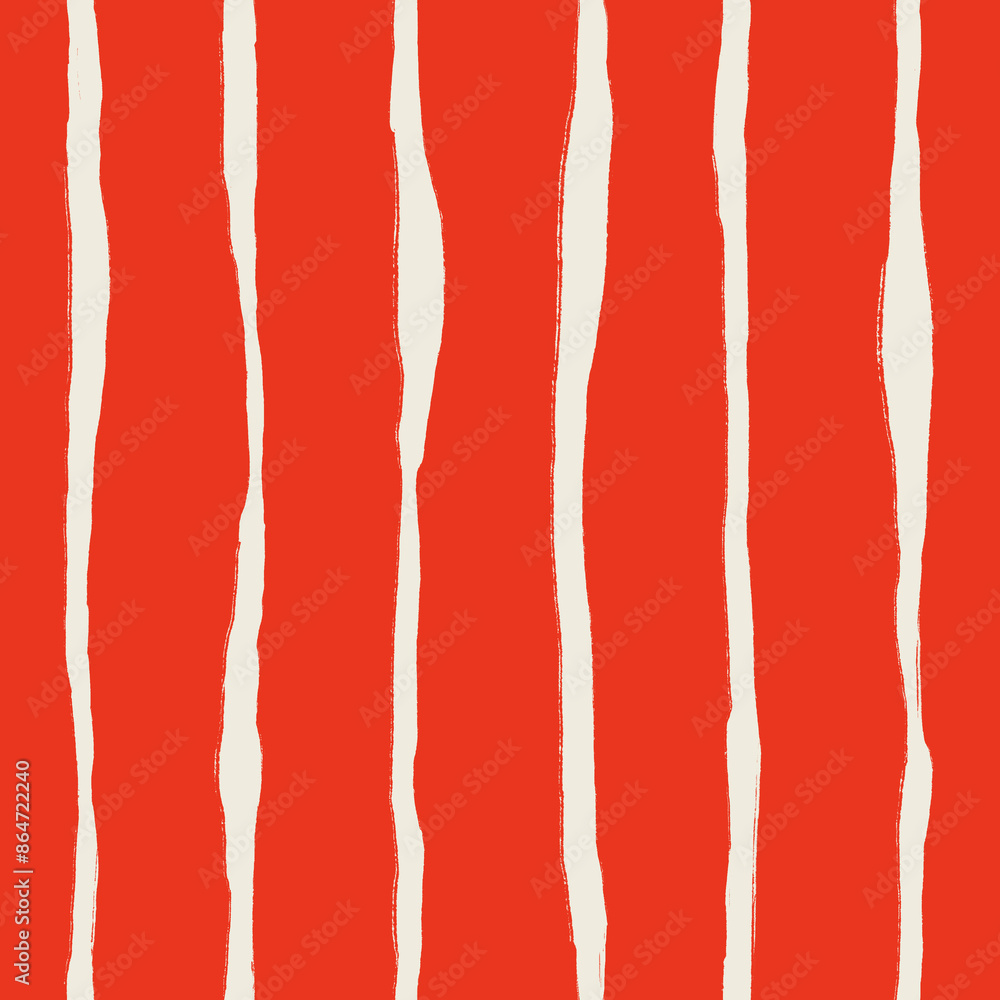 Patrón sin costuras de líneas blancas en fondo rojo. Fondo a rayas dibujadas a mano. Textura para telas, papel de regalo, diseños de redes sociales y papelería. Patrón sin costuras de líneas blancas en fondo rojo. Fondo a rayas dibujadas a mano. Textura para telas, papel de regalo, diseños de redes sociales y papelería.