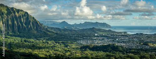 Koolau Mountain Range, Oahu, Hawaii photo