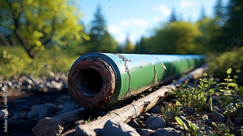 old rusty pipe