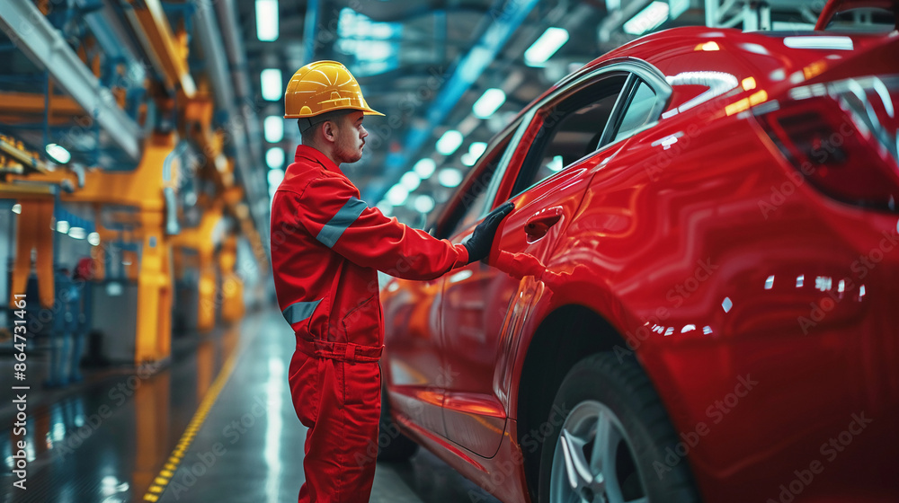 The engineer is conducting an inspection of the suspension system. The engineer is conducting an inspection of the suspension system.