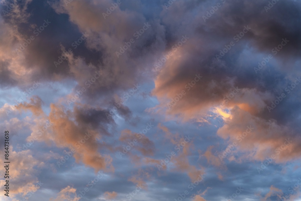 Beautiful dramatic sky with colorful clouds Beautiful dramatic sky with colorful clouds