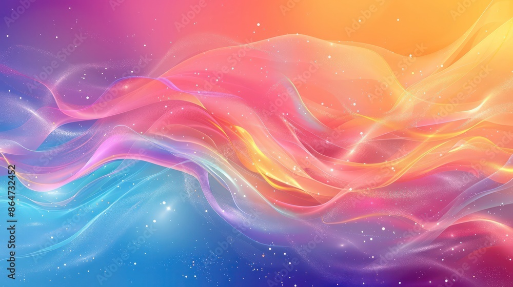 A colorful, swirling background with a blue and pink wave A colorful, swirling background with a blue and pink wave
