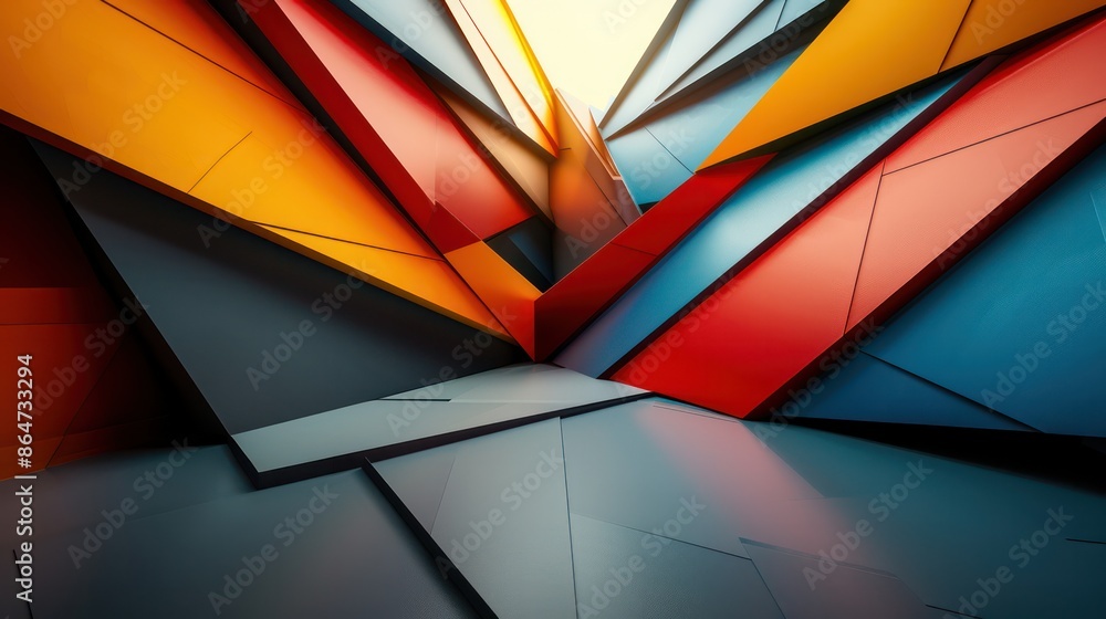 Fototapeta premium A colorful wall with many different colored squares