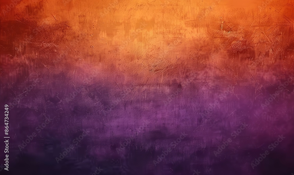 Fototapeta premium Abstract Orange and Purple Gradient Background With Textured Wall