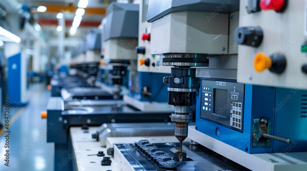 Machining center Located in a high-tech factory. Machining center Located in a high-tech factory.