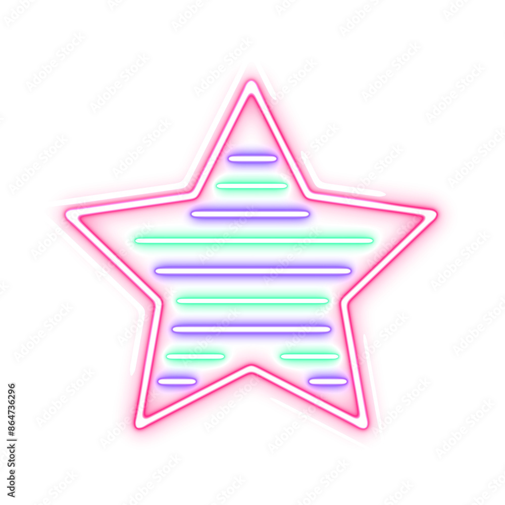 Retro bar glowing neon sign style 90s