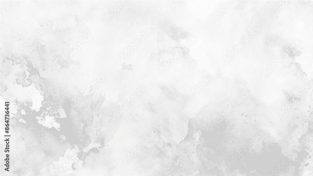 Fototapeta premium Silver ink and watercolor textures on white paper background. Cement wall modern style background and texture. white marble background. White marble flooring for interior decoration, used as studio ba