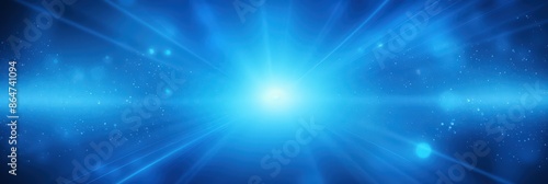 Abstract Blue Background with Glowing Light