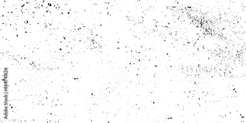 Grunge background of black and white. Monochrome gloomy grunge background. Pattern of spots, dust, dirt on old surface. 