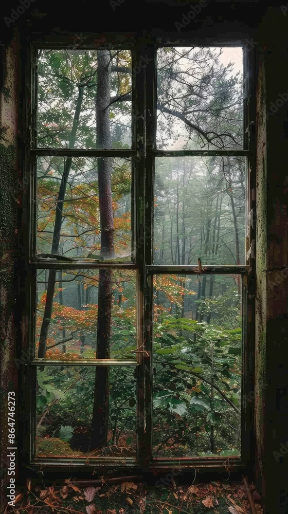 Forest, Trees, Windows wallpaper image - generative ai Forest, Trees, Windows wallpaper image - generative ai