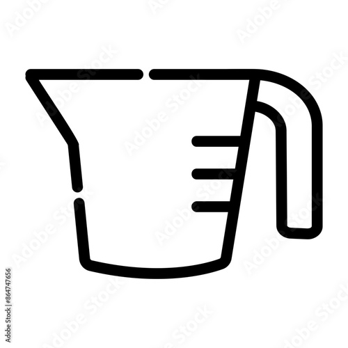 measuringcup outline icon