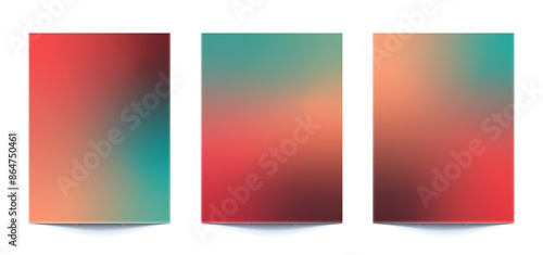 set abstract multi color gradient backgrounds of vibrant colors with modern style colors. For covers, wallpapers, brands, social media and other mobile projects