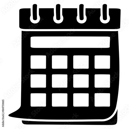 calendar glyph icon