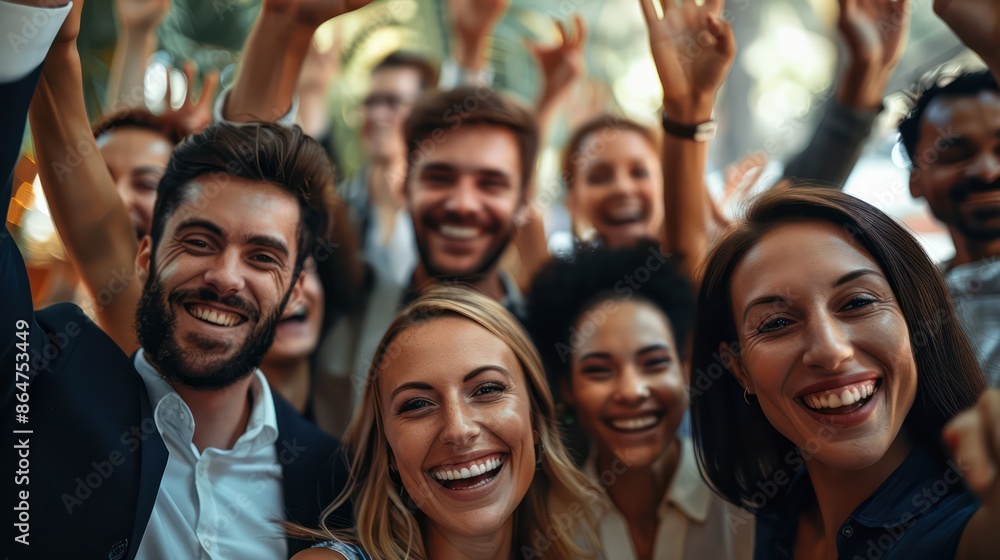 A group of people are smiling and posing for a picture A group of people are smiling and posing for a picture