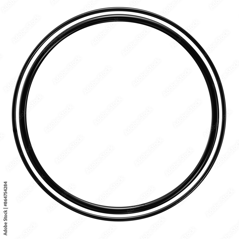 Black circle frame. Black circle frame.