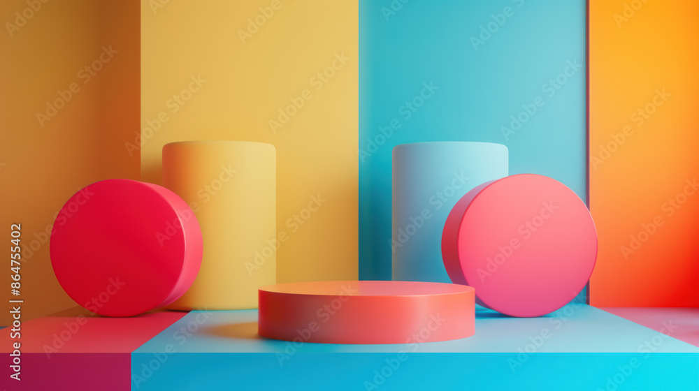 3D Colorful Abstract Background Close-Up View 3D Colorful Abstract Background Close-Up View