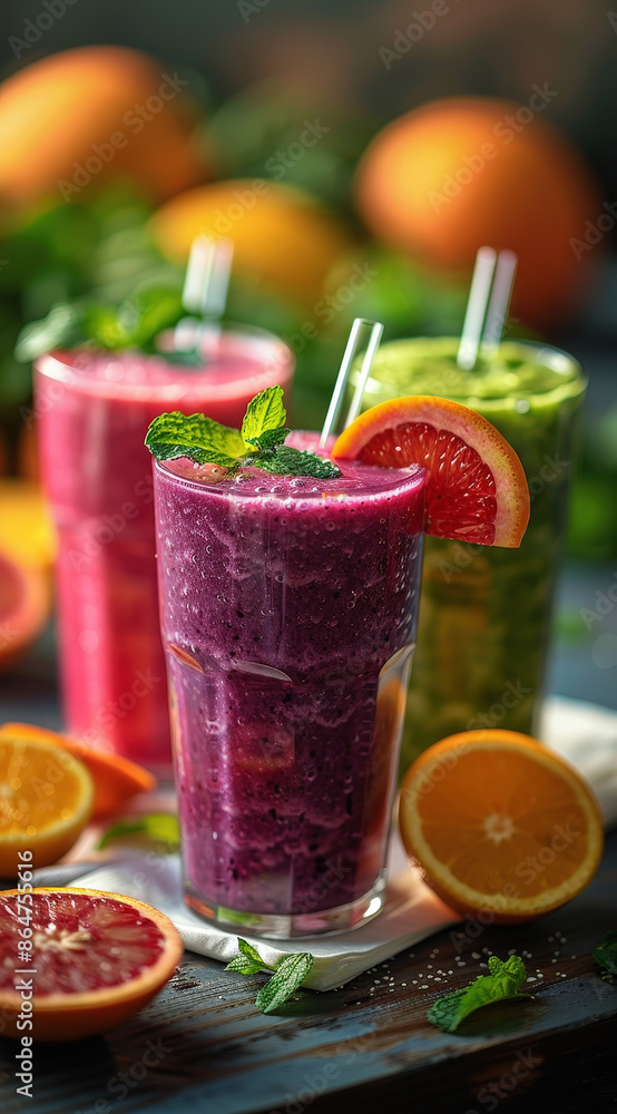 Glass of vegetable smoothie with juice . Concept of healthy vegetables and liquid vegetables. Generative AI Glass of vegetable smoothie with juice . Concept of healthy vegetables and liquid vegetables. Generative AI