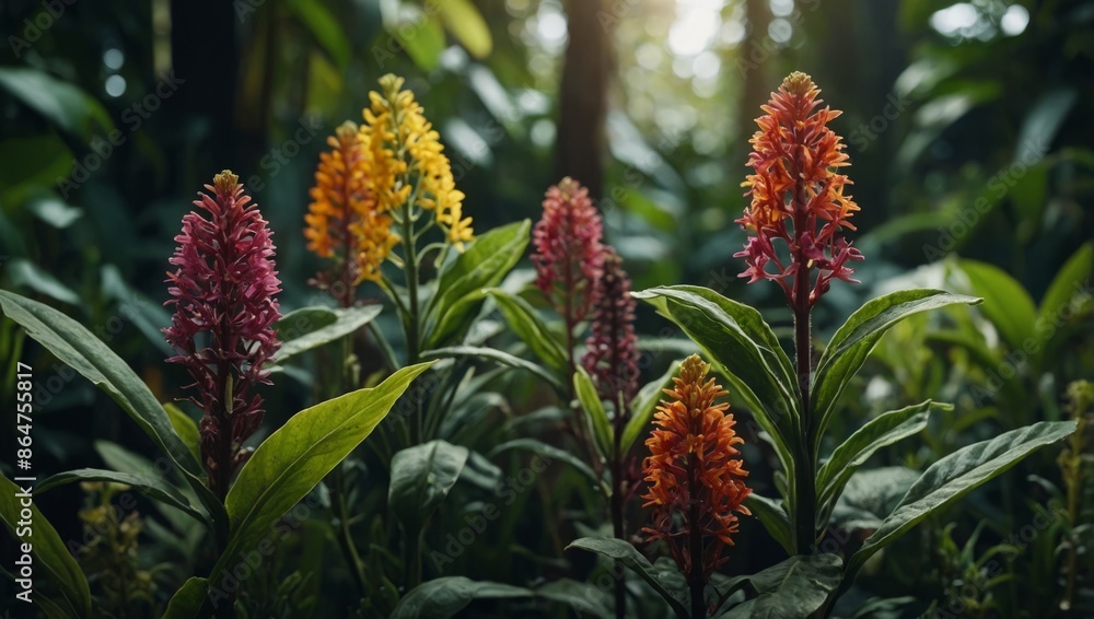 Obraz premium Colorful botanical collection representing diverse plant species, ideal for environmental and biological studies.