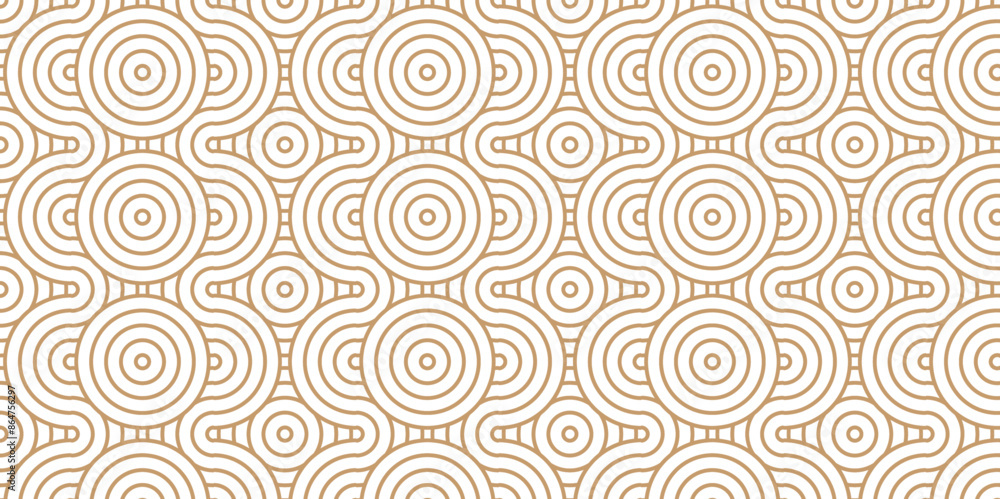 Overlapping Pattern Minimal diamond geometric waves spiral and abstract circle wave line. brown seamless tile stripe geometric create retro square line backdrop white pattern background. Overlapping Pattern Minimal diamond geometric waves spiral and abstract circle wave line. brown seamless tile stripe geometric create retro square line backdrop white pattern background.