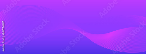 abstract purple background with dynamic wave line
