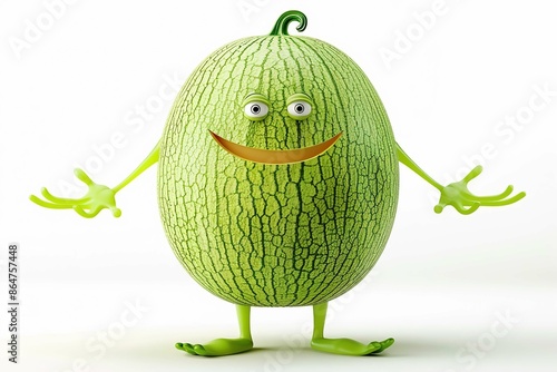 Hami melon shaped funny character photo